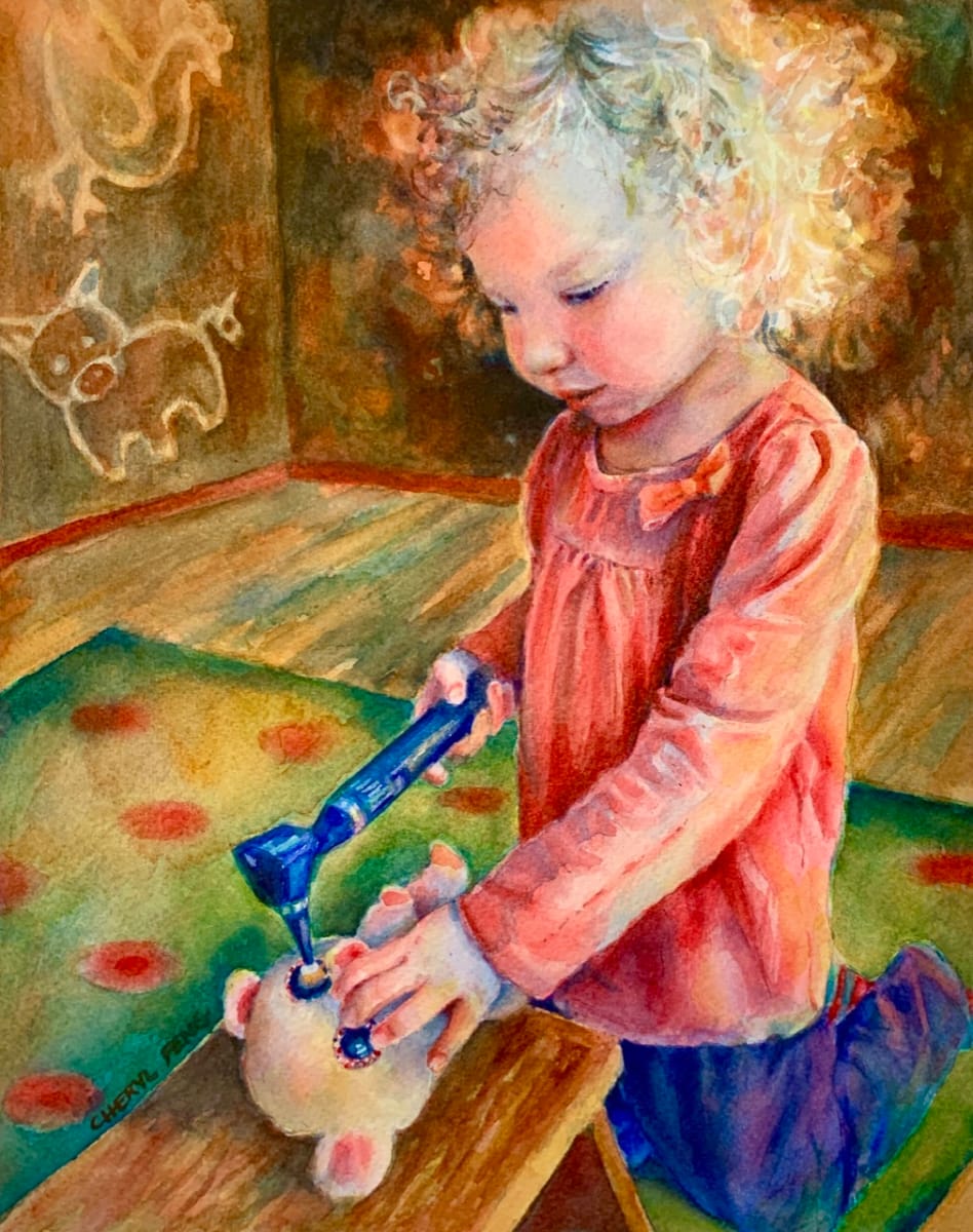 Piggy's First Eye Exam by Cheryl Feng, Image 1.