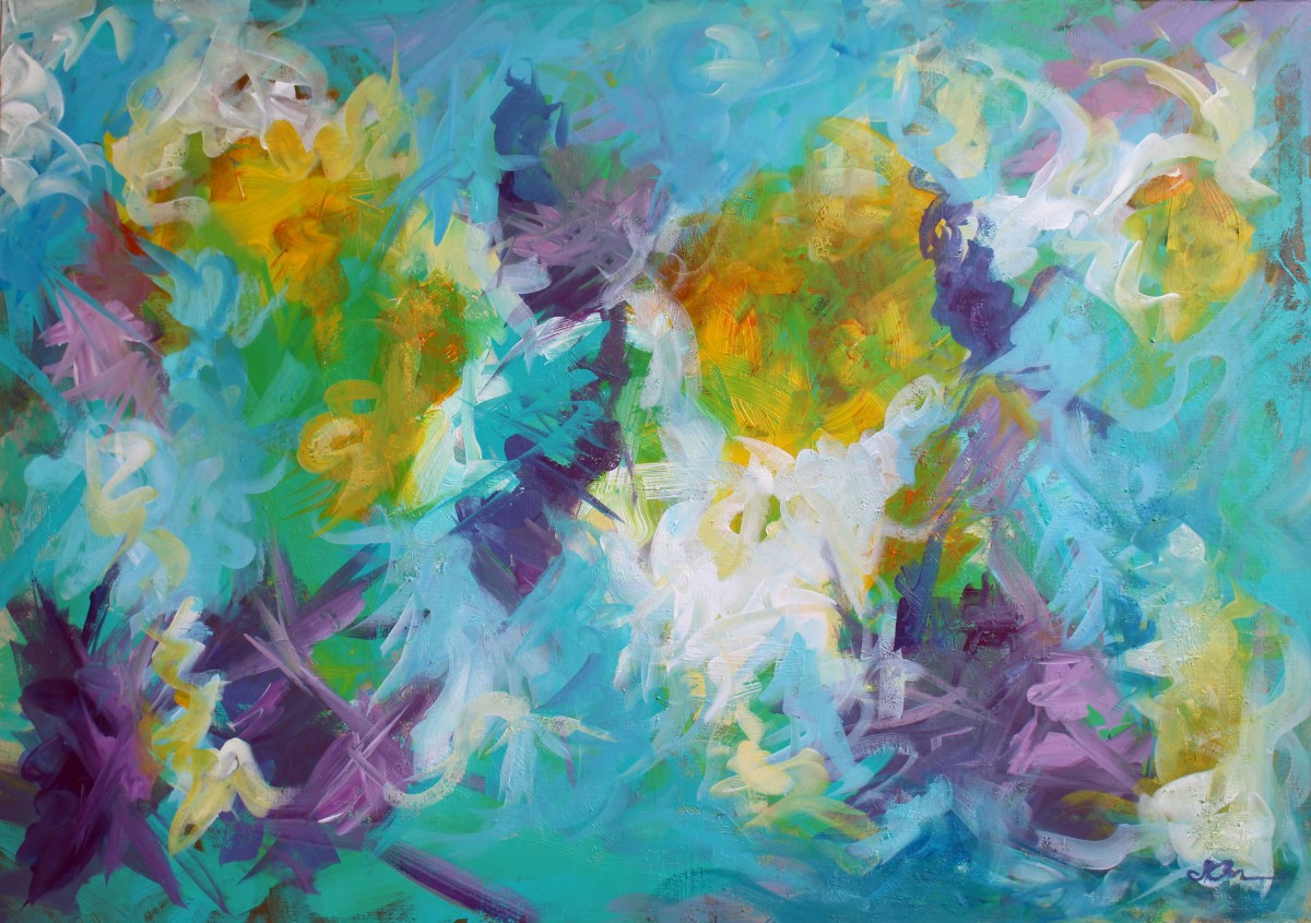 Abstract Irises by Sonya Kleshik 