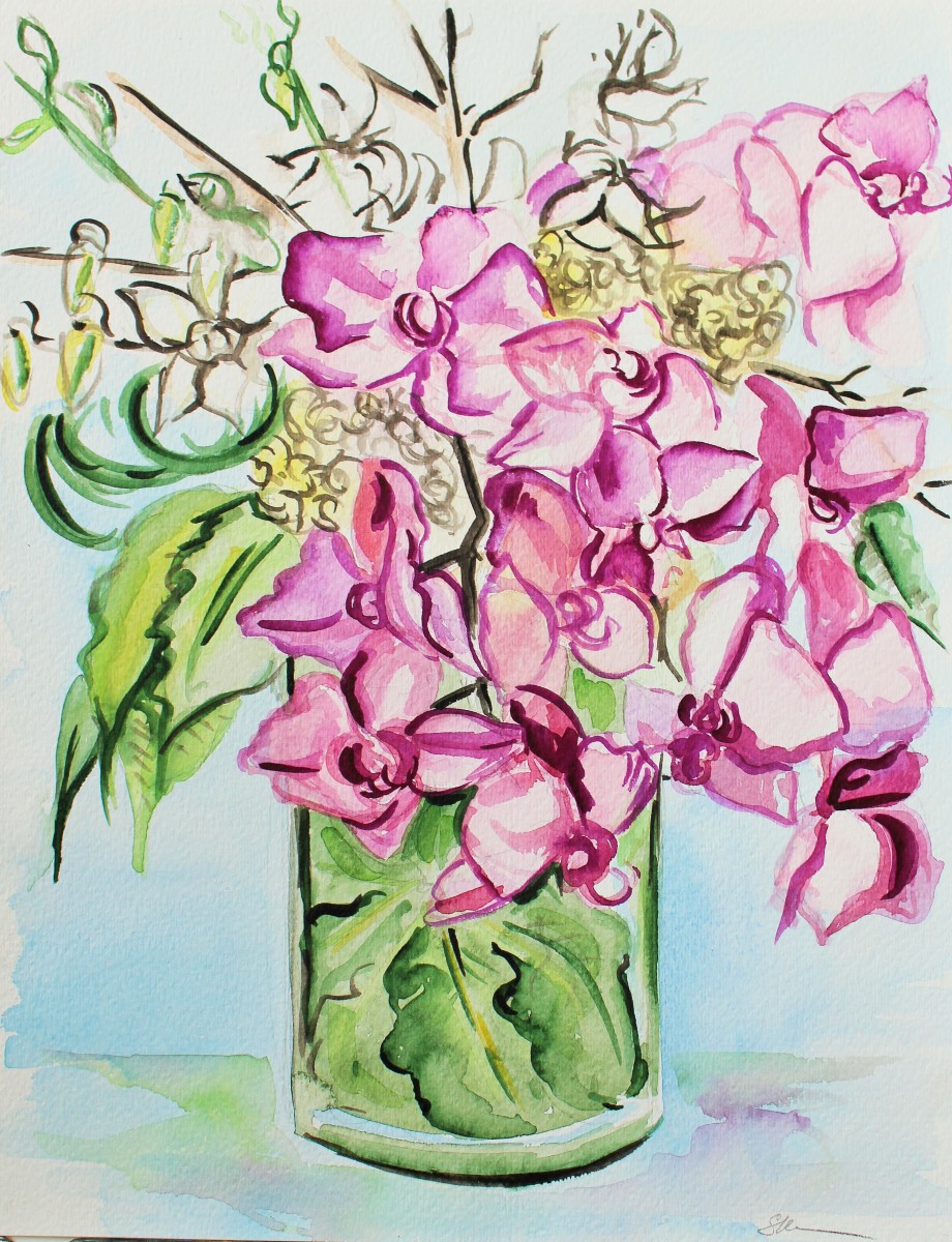 Orchid Bouquet by Sonya Kleshik 