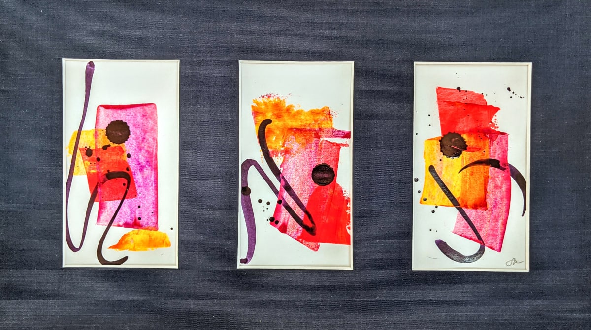 Fluorescent Abstract XIII by Sonya Kleshik 