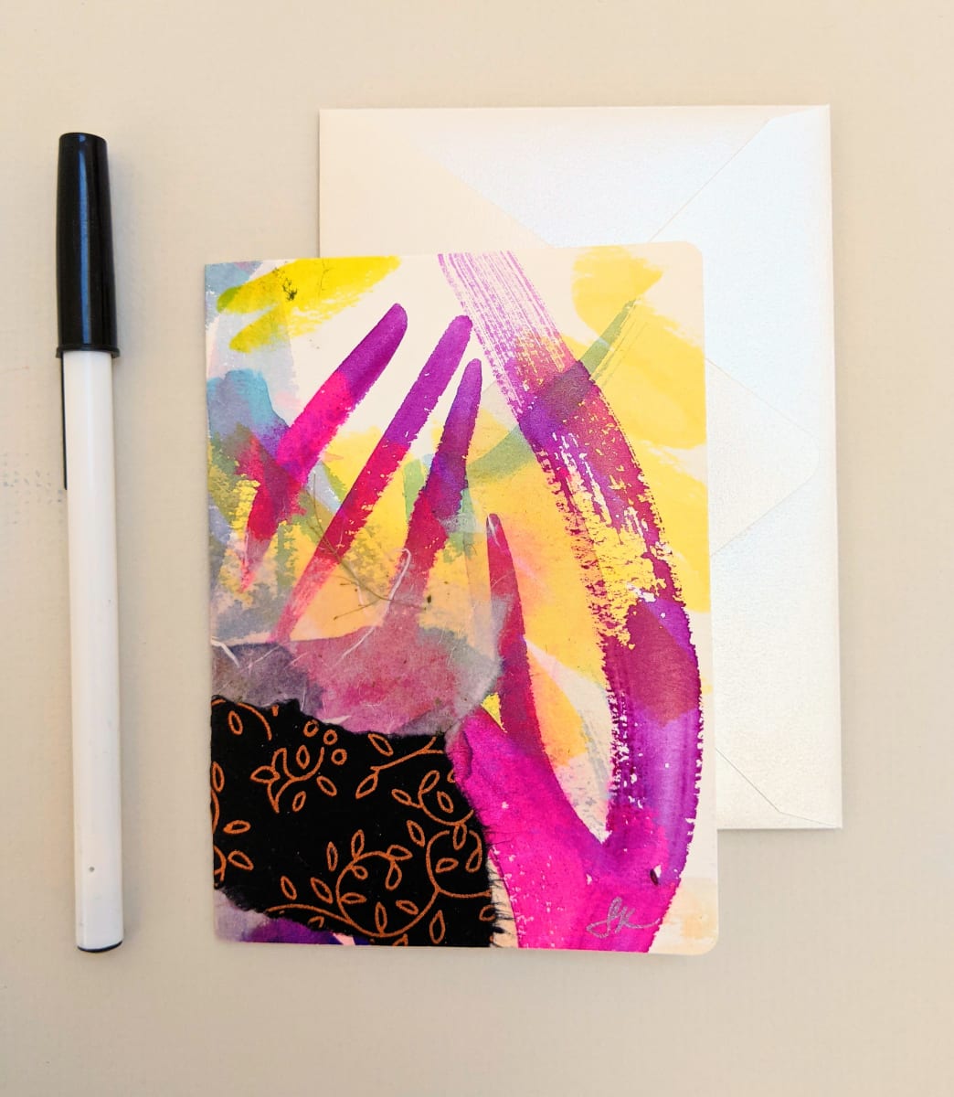 Small Handpainted Greeting Card with Envelope by Sonya Kleshik 