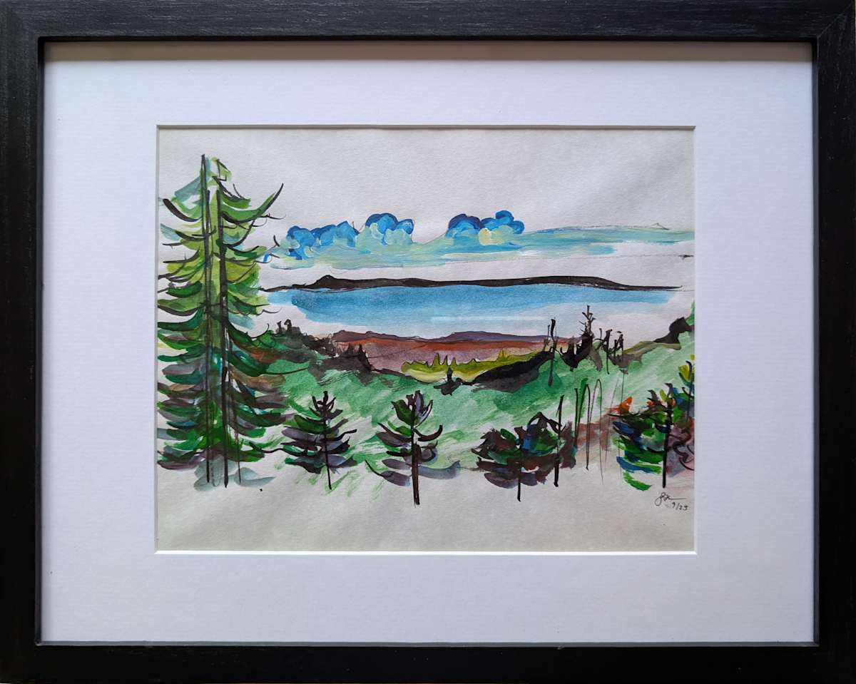 Arcata Bay on a Clear Day by Sonya Kleshik 