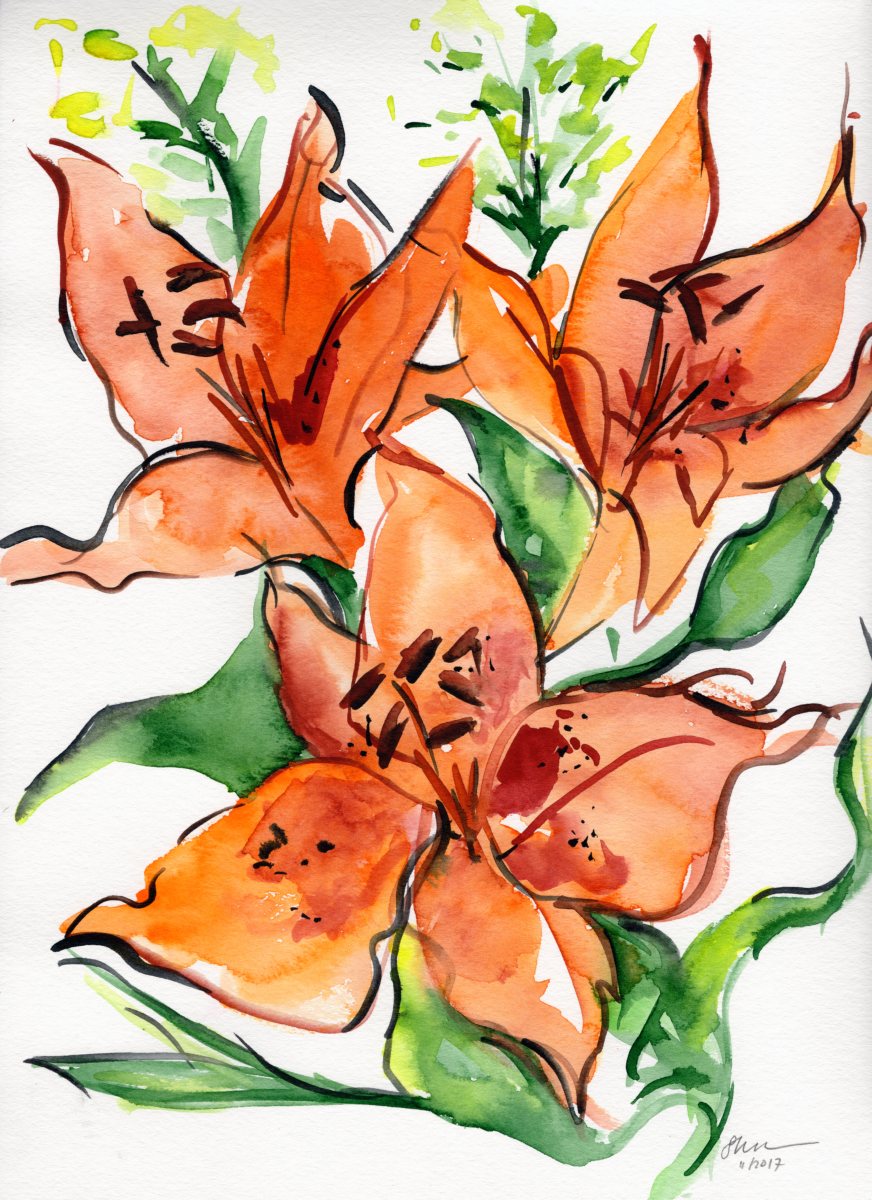 Singing Lilies by Sonya Kleshik 