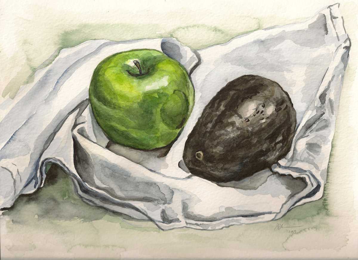 Apple and Avocado by Sonya Kleshik, Image 1.