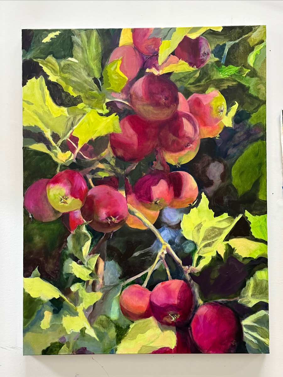 Summer Apples  in Progress by Shobha Jetmalani, Image 1.