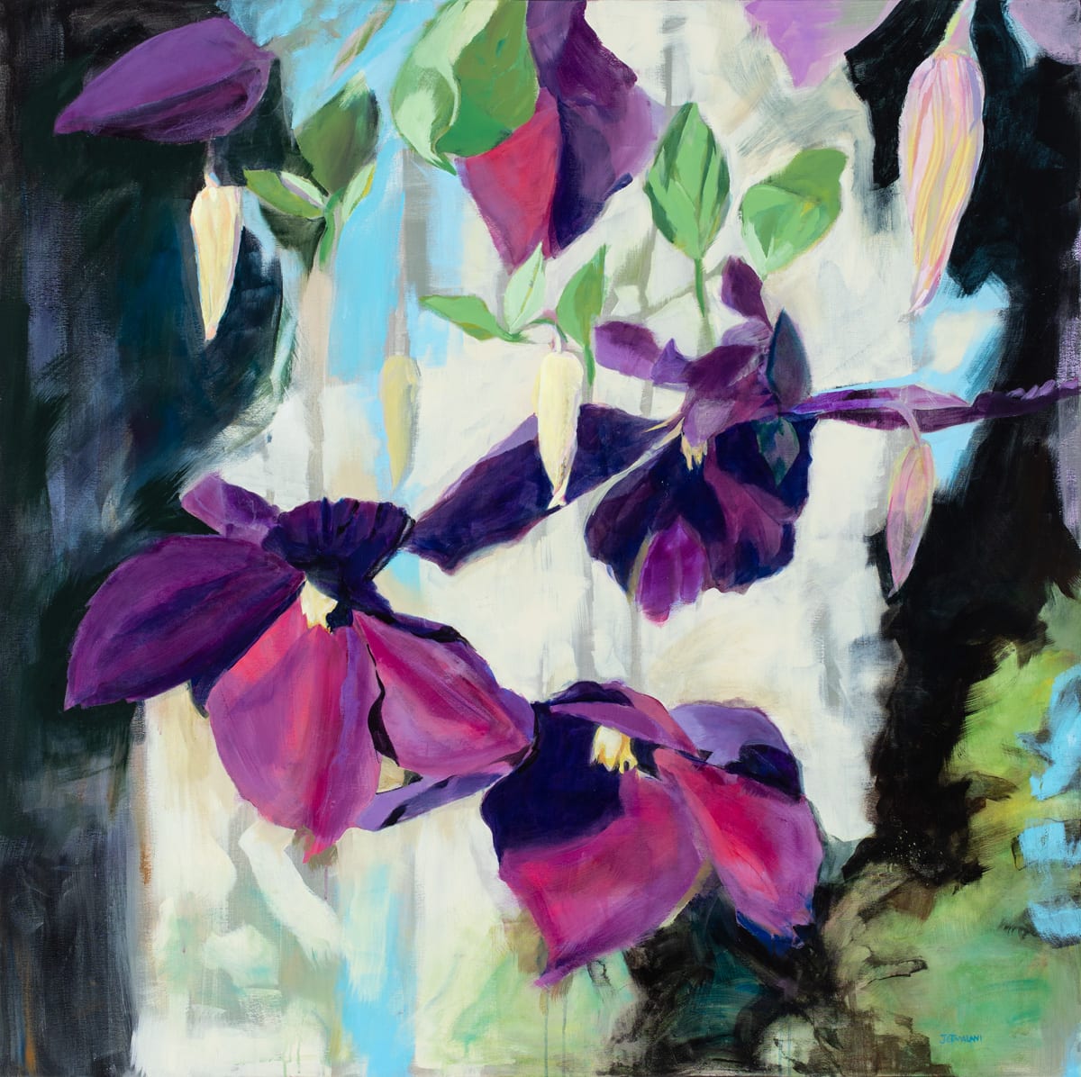 Summer Clematis by Shobha Jetmalani 
