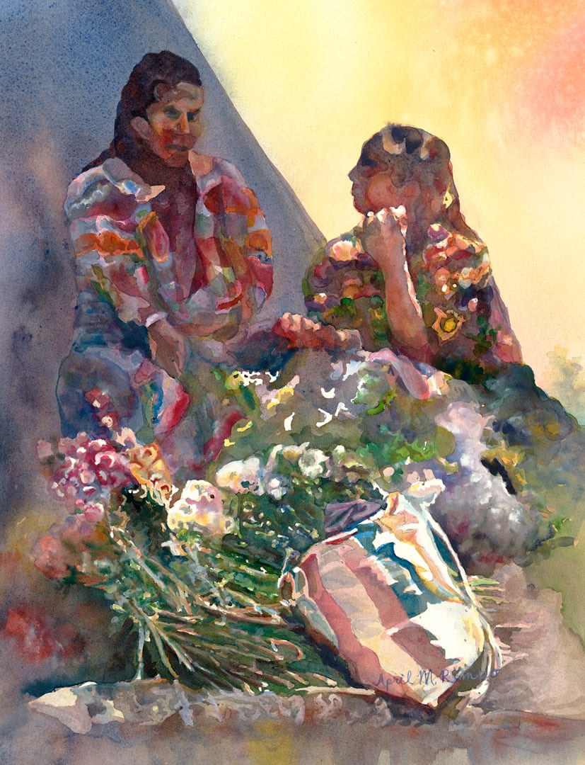 Friendly Chat By April Rimpo Artwork Archive