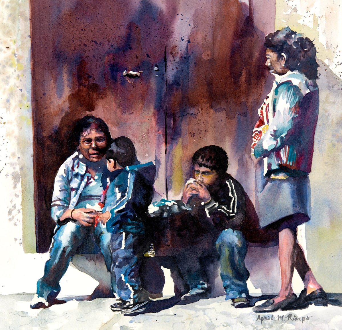 Time at the Bus Stop by April Rimpo, Image 1.