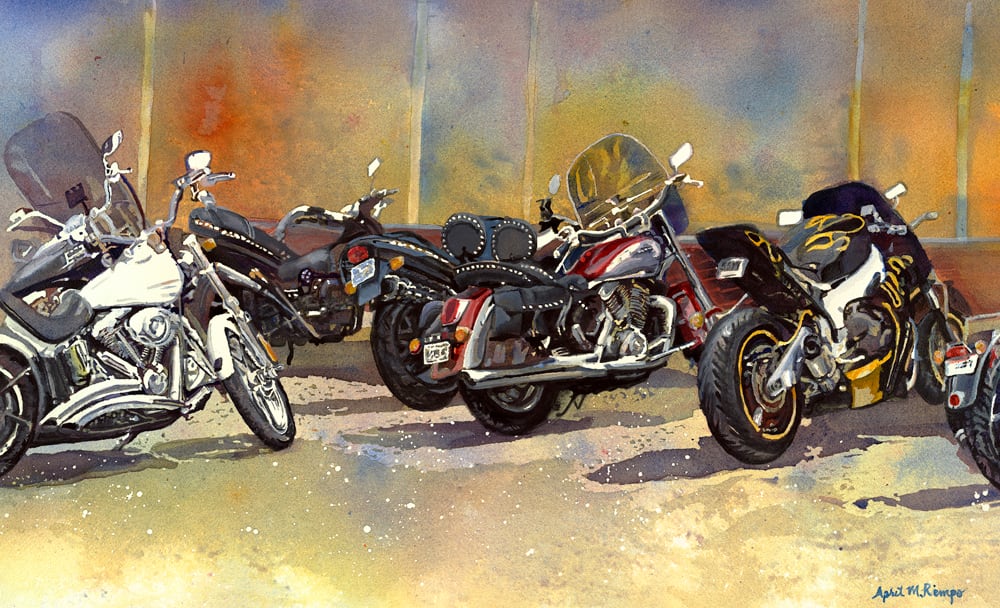 Cycles (Limited Edition Archival Print on Canvas)-20" X 32" 1/250
