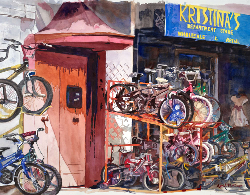 Department Store (Print) by April Rimpo  Image: Original Sold, Canvas Prints Available