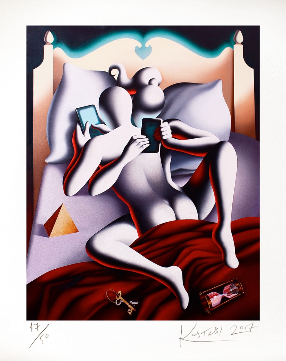 A matter of time by Mark Kostabi 