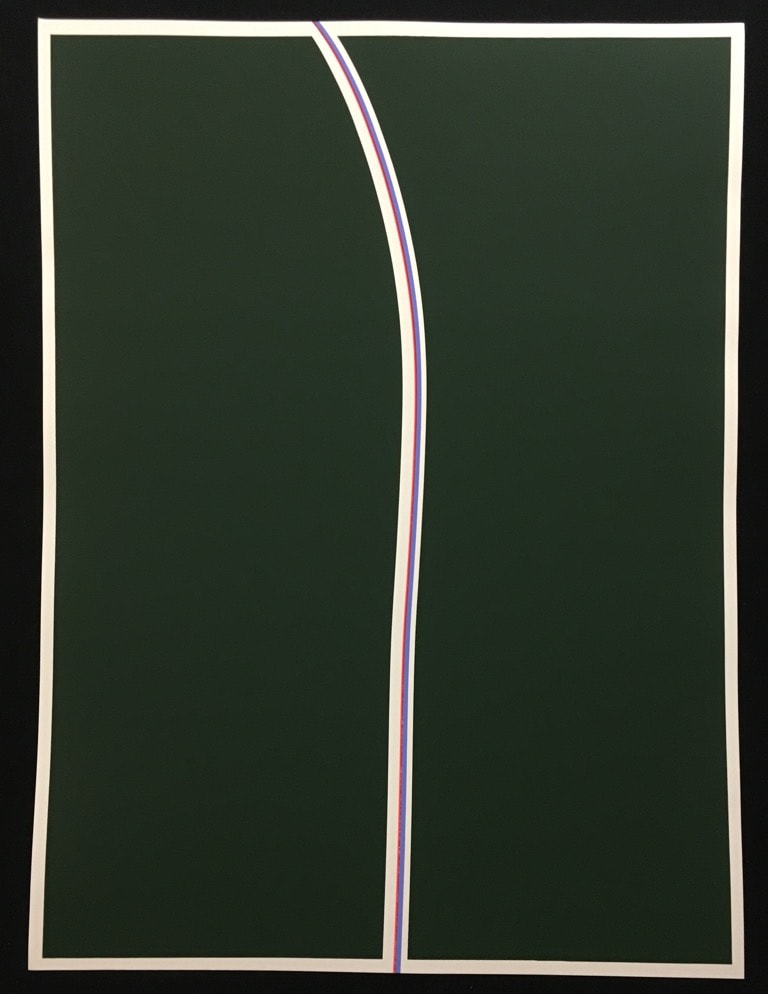 Linear grün II by Helmut Dirnaichner 