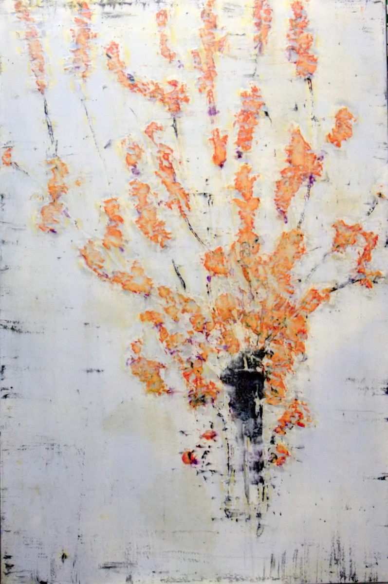 Kaiku Orenji (Orange Blooms) by Bernard Weston 