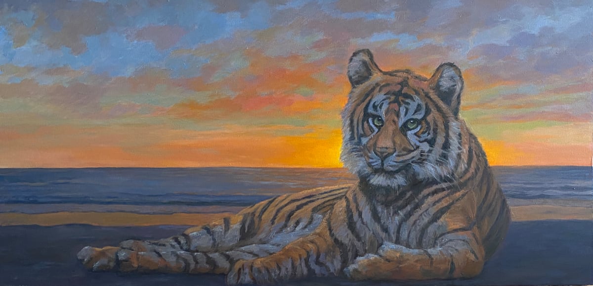 Tiger on the Beach 