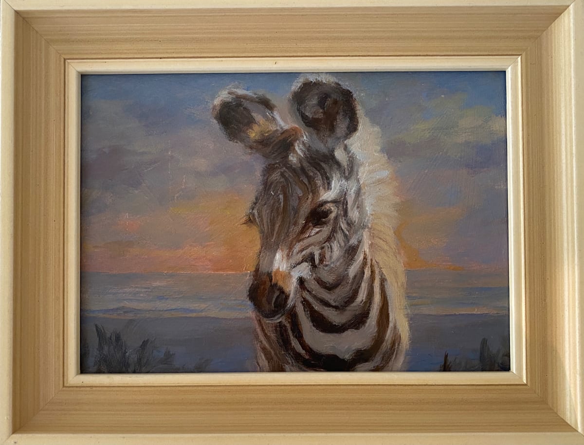 Zebra at the Beach (mini study) 