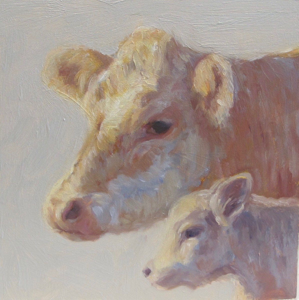 Goldie and her Calf by Nancy Bass 