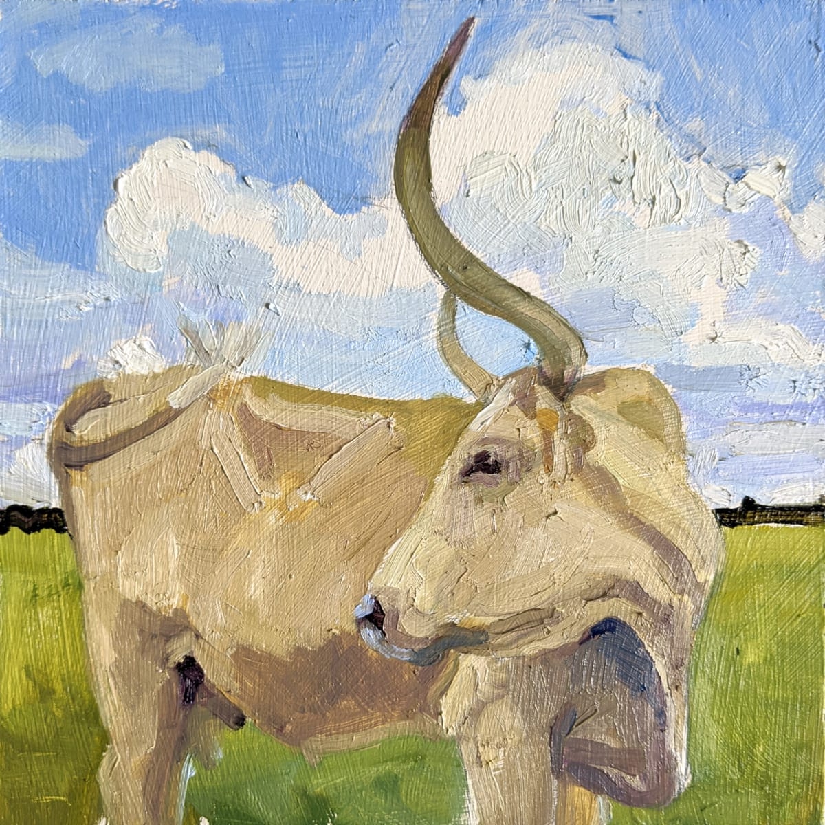 Texas Longhorn II by Rachel Catlett 