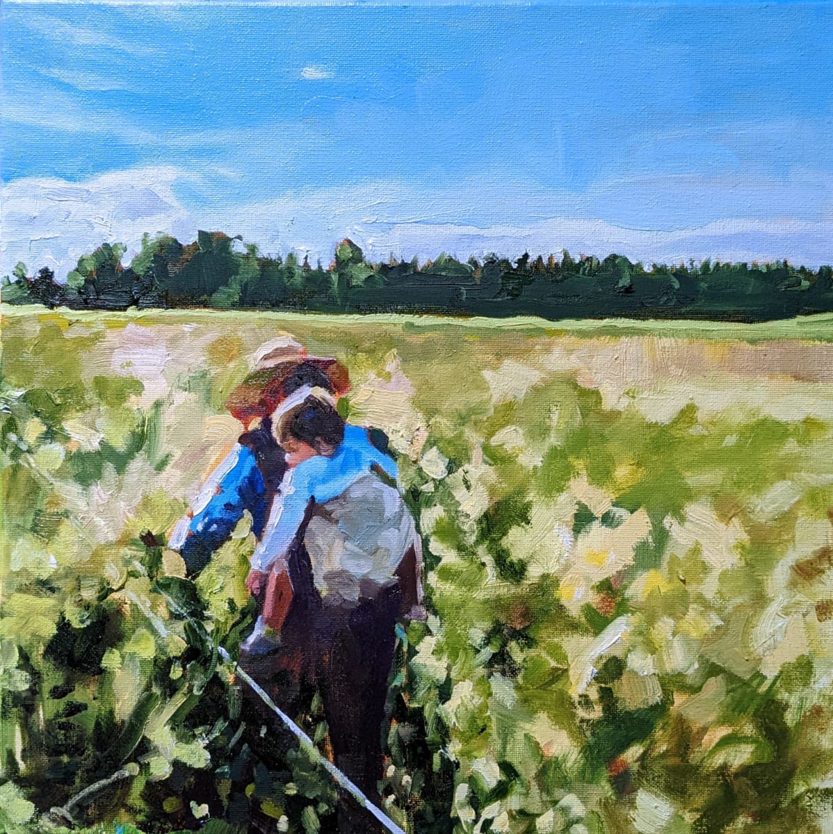 Setting a Line, 3 Brothers Farm, WI by Rachel Catlett 