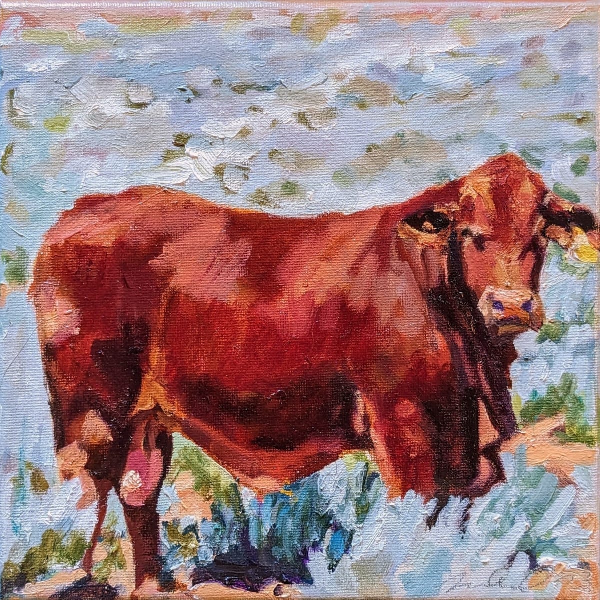 Beefmaster Bull by Rachel Catlett 