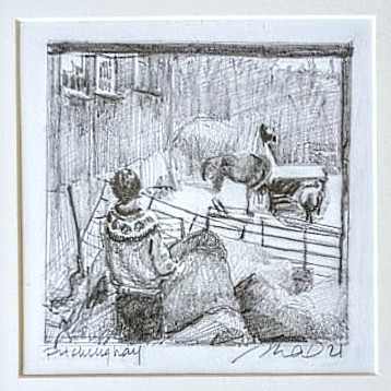 Pitching Hay by Rachel Catlett 