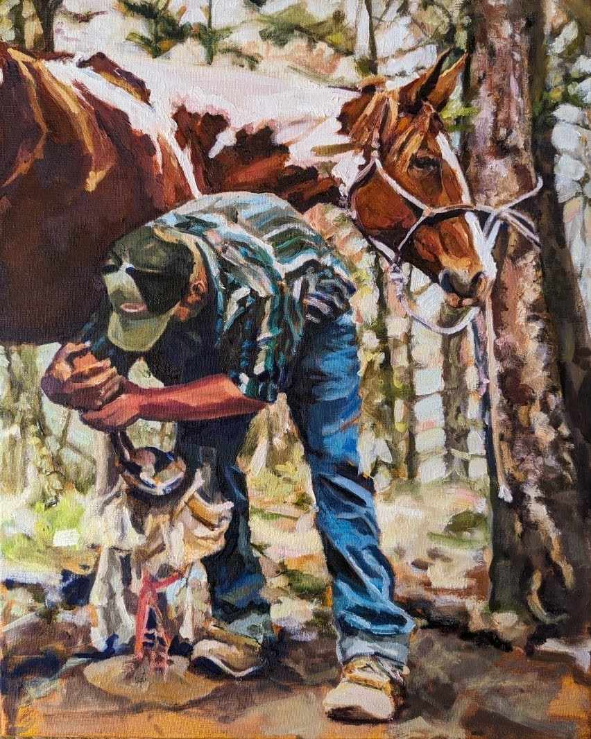 Pulling a Shoe by Rachel Catlett, Image 1.
