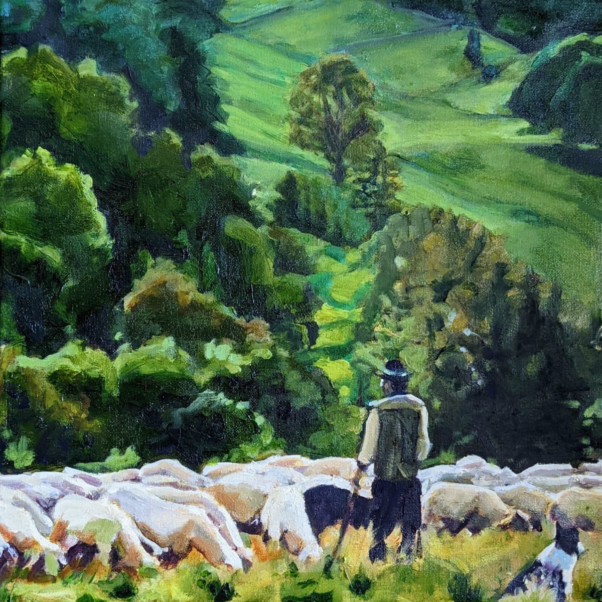 Hillside Shepherd; Isle of Man, UK by Rachel Catlett 