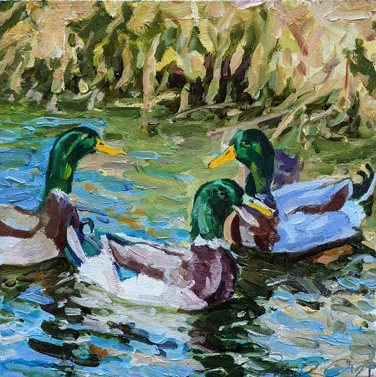 Rouen Ducks by Rachel Catlett, Image 1.