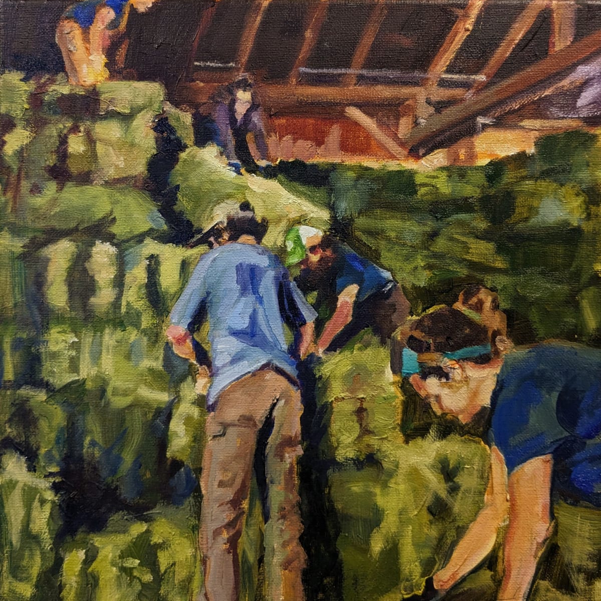 Stacking Hay; HildeneFarm, VT by Rachel Catlett, Image 2.