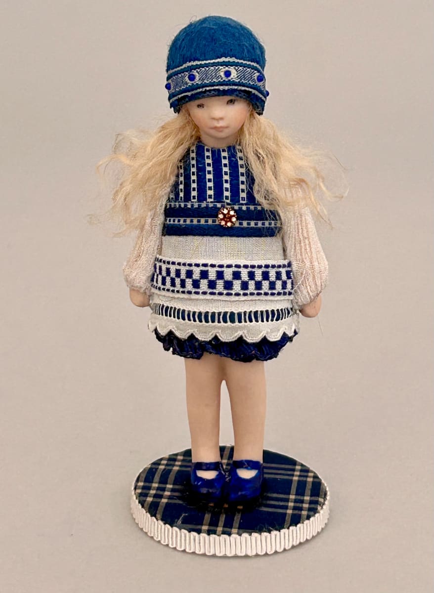 Sweetie Pie /Blue & White by Stephanie Blythe, Image 4.