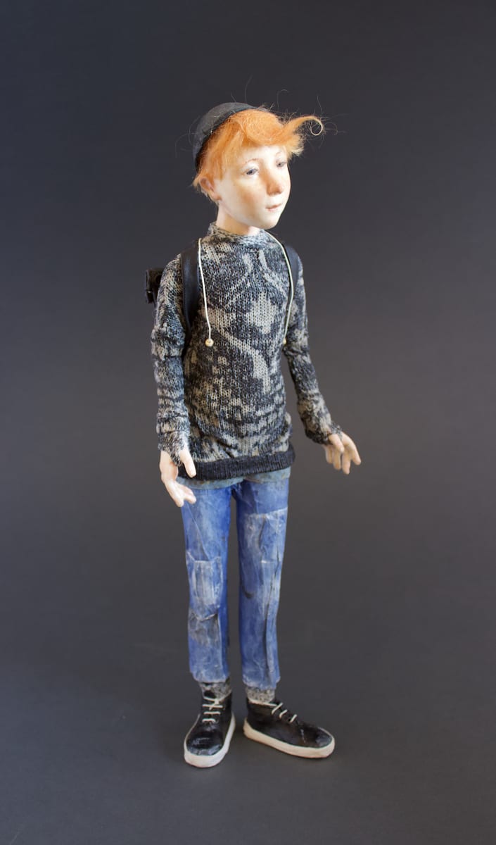 Boy on the brink of an unknown future. 2021 by Luella Mossom 