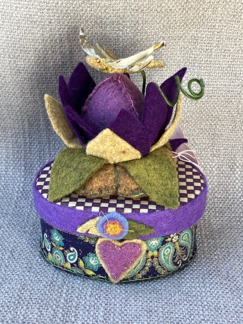 Dragon Fly Pincushion by Christine Shively Benjamin  Image: Full View