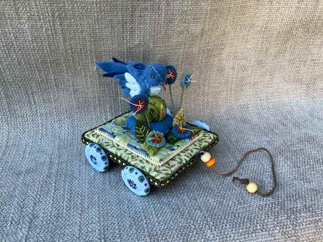 Blue Bird Pull Toy by Christine Shively Benjamin 