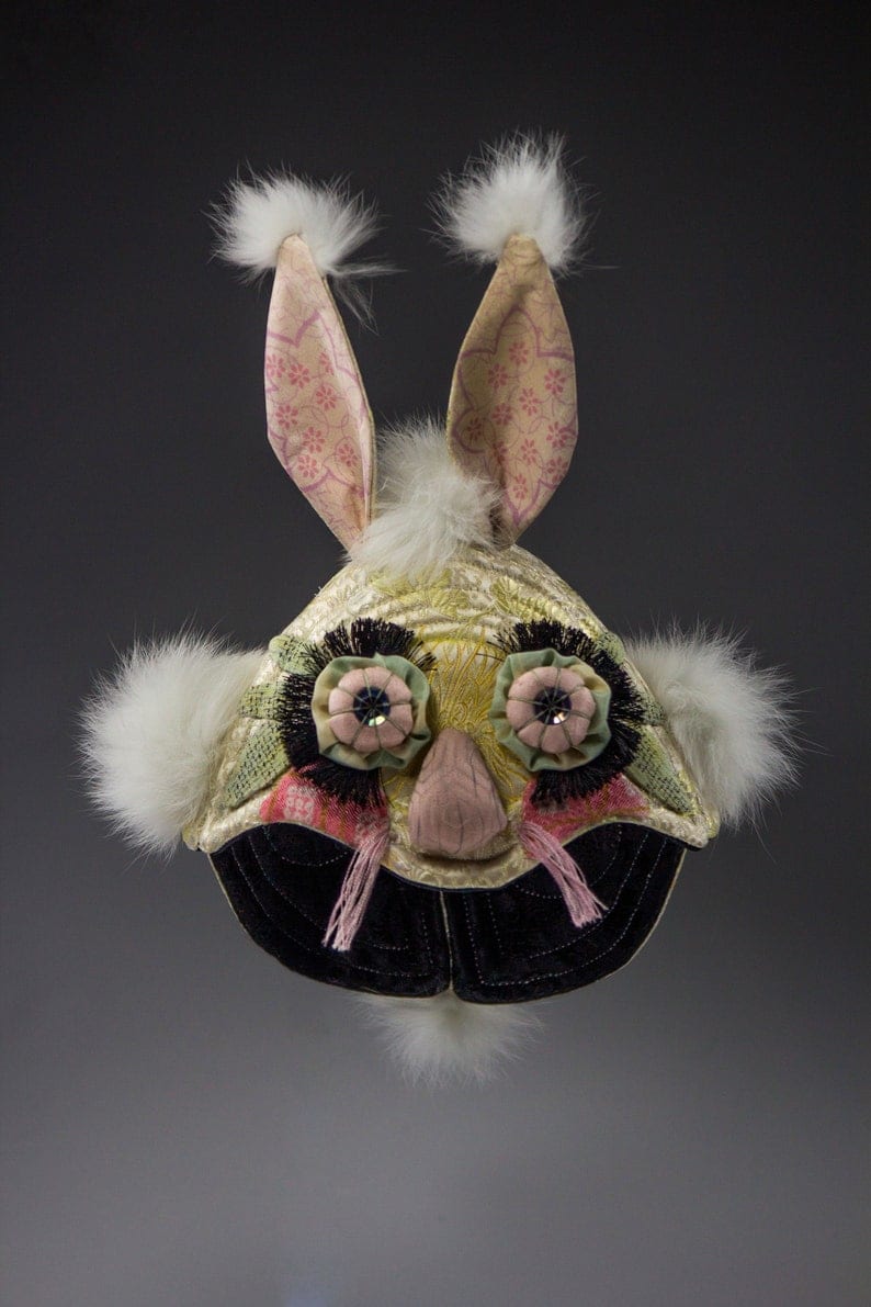 Rabbit Story Hat© OOAK by Leslie O'Leary, Image 1.