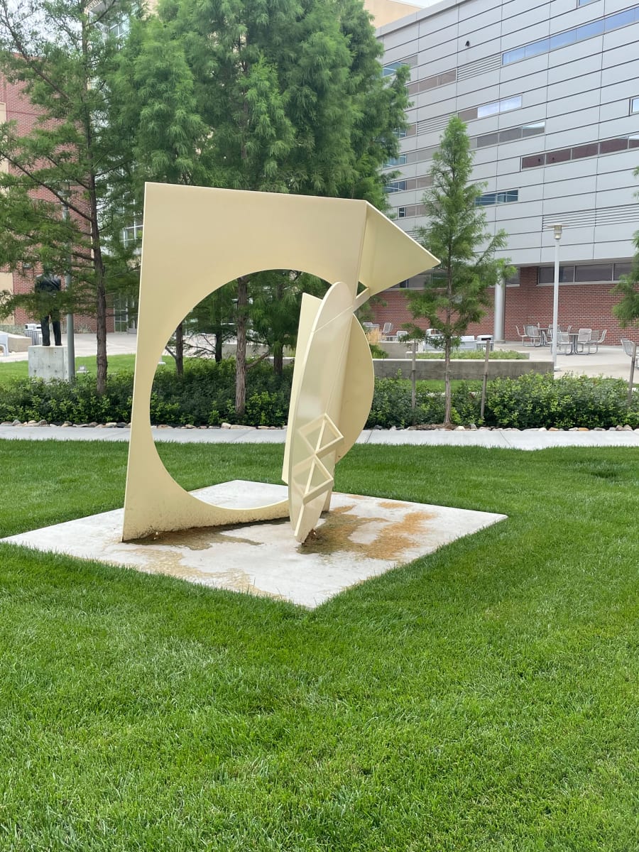 Folded Square Alphabet Y by Fletcher Benton 