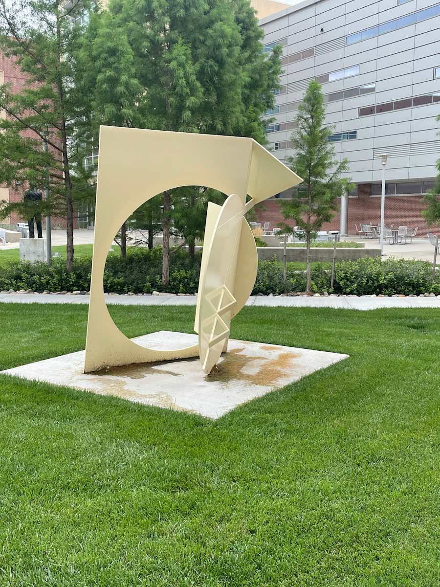 Folded Square Alphabet Y by Fletcher Benton, Image 1.