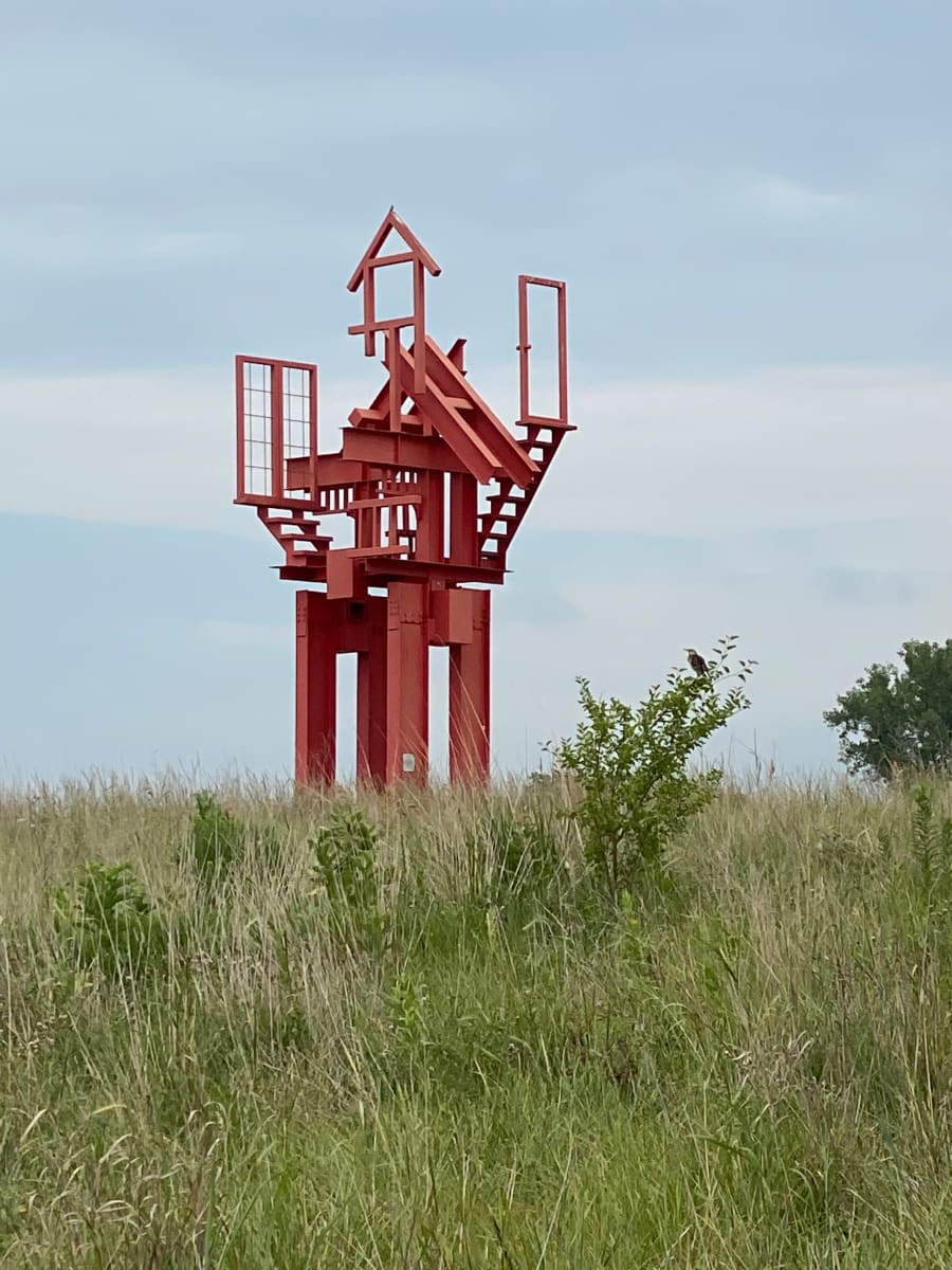 Tree House with French Doors by Sidney (Buzz) Buchanan 