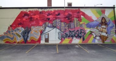 Swear to Protect (CASA) by Kent Bellows Studios Mural Program 