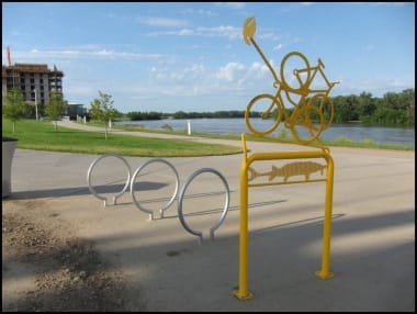 Sturgeon Bike Rack by Leslie Bruning 