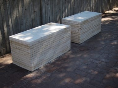 Stacked Stone by Bruce Carpenter  Image: "Stacked Stone" in its original location at Gene Leahy Mall