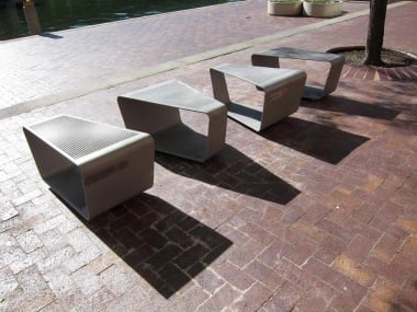 Makimono by RDG Planning  Image: "Makimono" in its original location in the Gene Leahy Mall