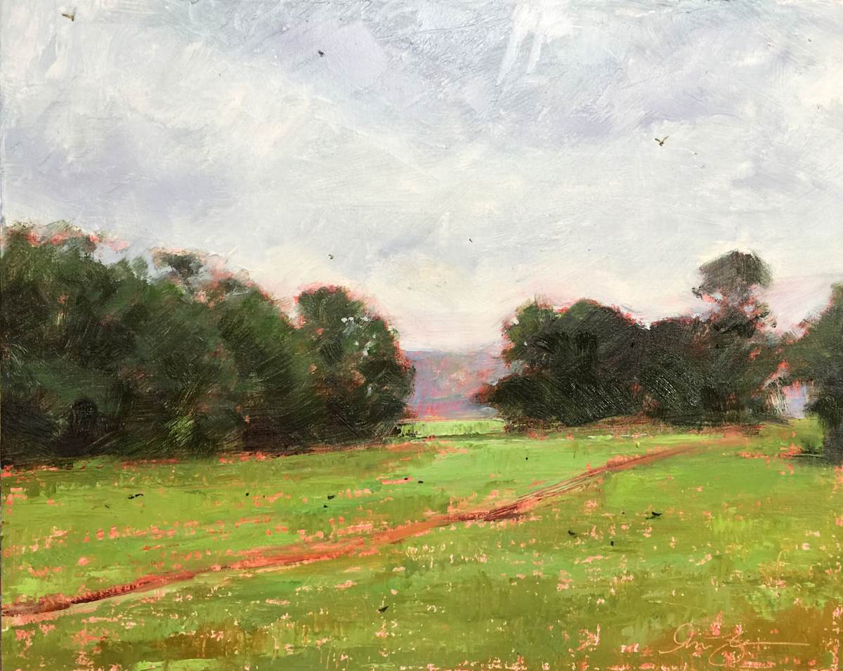 Cow Path and Crows by Lisa Gleim, Image 1.