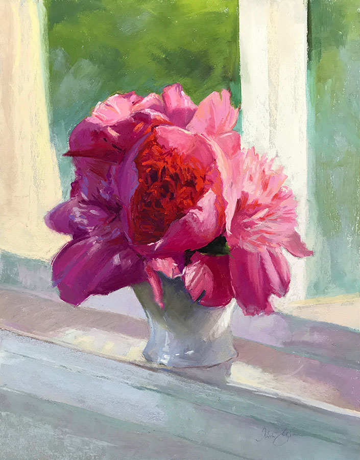 Kitchen Window Peonies by Lisa Gleim, Image 1.
