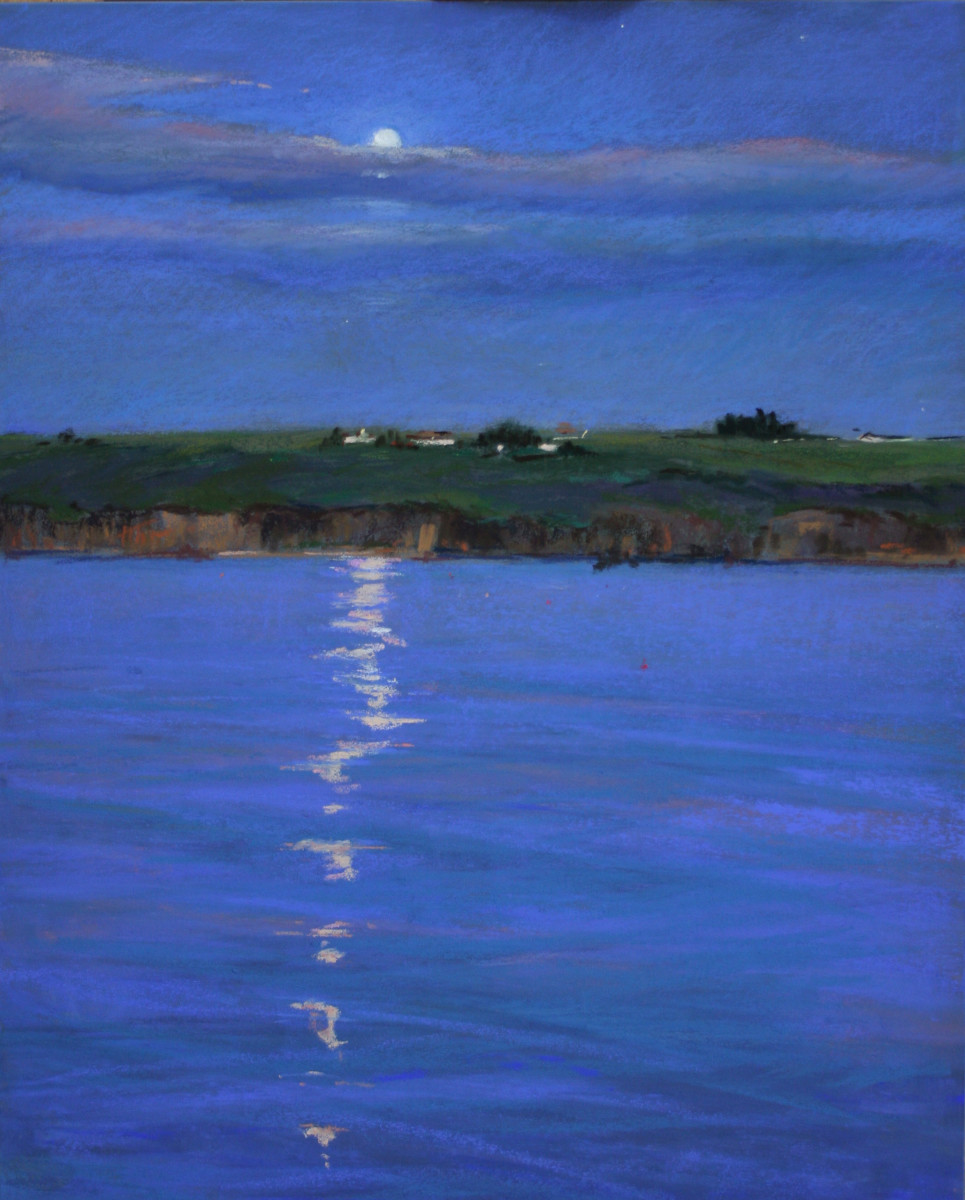 Moonlight and Fishing Bouys by Lisa Gleim 
