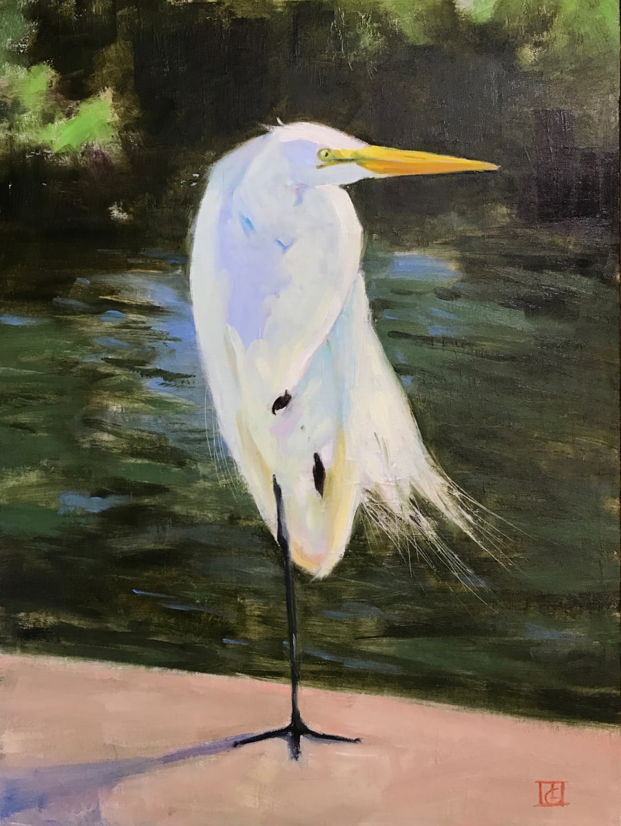 Resting Egret by Lisa Gleim, Image 1.
