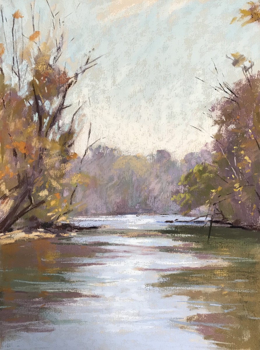 Chattahoochee Fall Morning-Plein Air by Lisa Gleim 