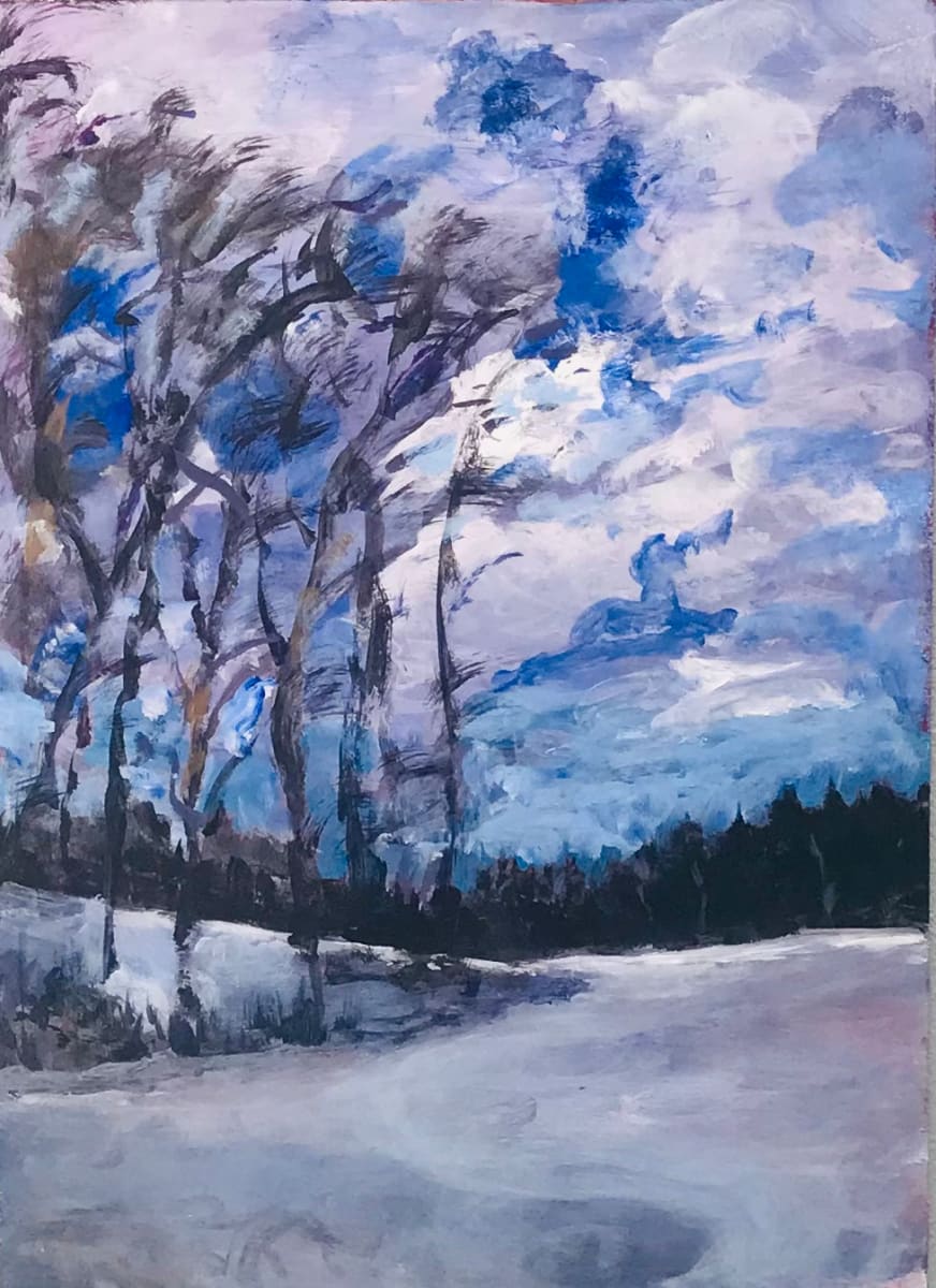 Blustery Walk by iris wheaton 