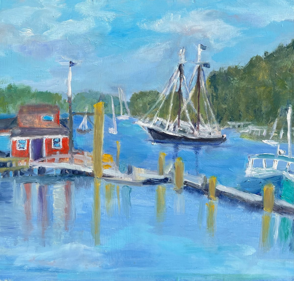 Cunby’s  Harbor Maine by iris wheaton 