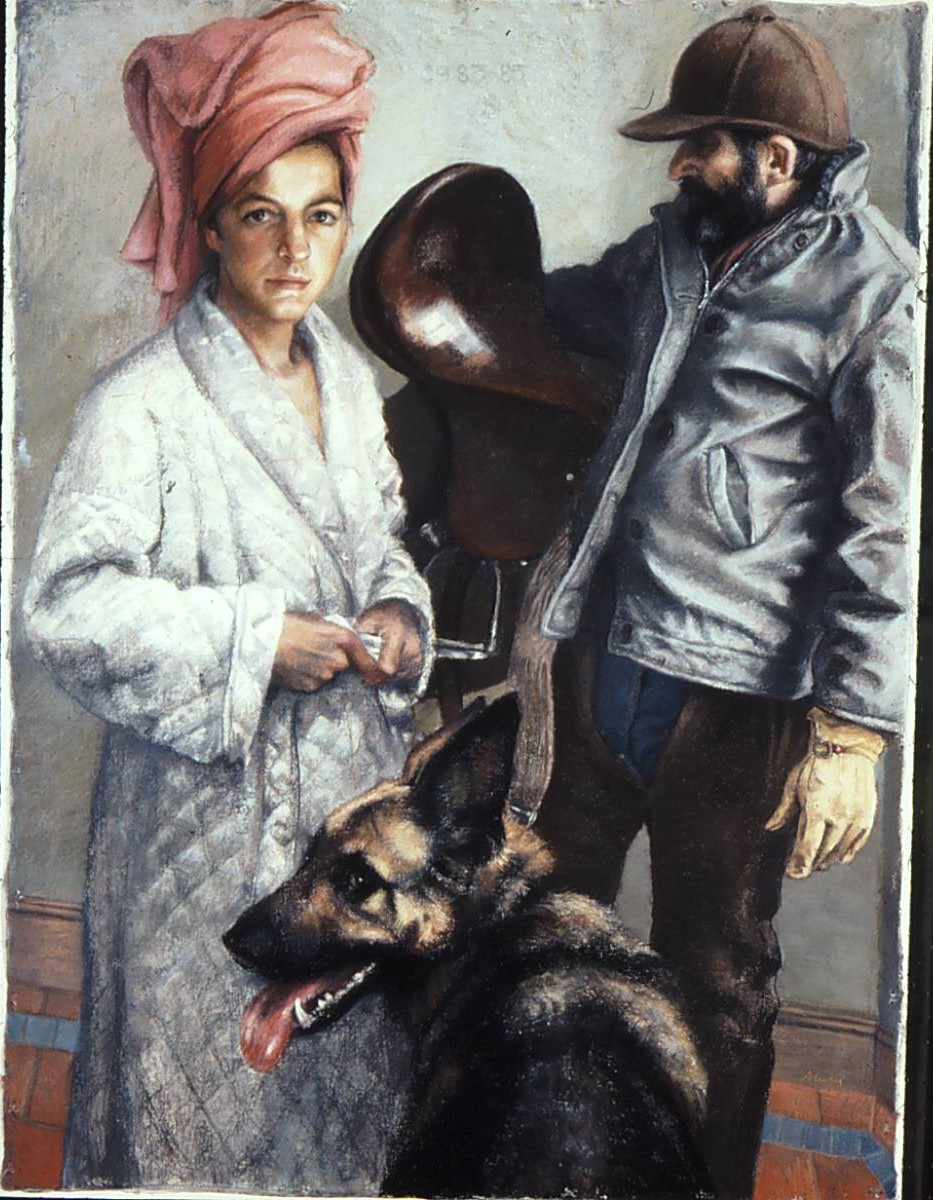 Annunciation with Shepherd by Sigmund Abeles 