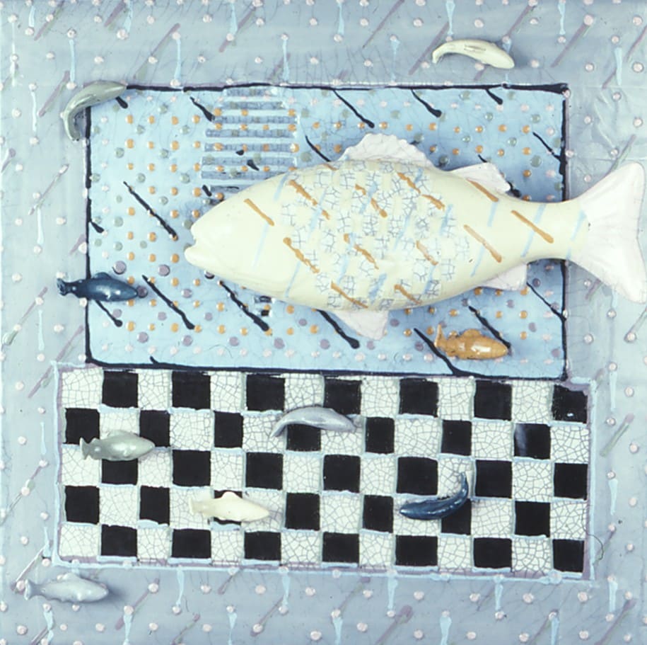 Fish Painting Tile #2 by Steven C. Hewitt, Image 1.