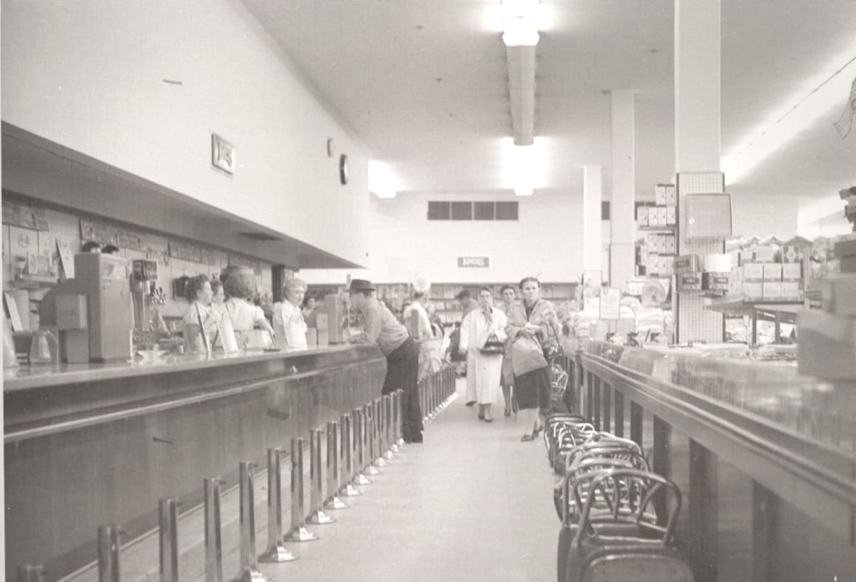 Untitled (Kress 5 & 10 Lunch Counter) by Cecil J. Williams, Image 1.